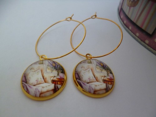 Boucles oreilles creoles or - boucles,