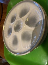 6 Assiettes À Huîtres Grand Feu Moulin Des Loups Orchie France D25 Cm