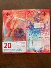 Billet de banque Banknote money SUISSE SWITZERLAND SWISS 20 Francs 2017 NEW UNC
