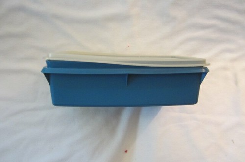 Vintage tupperware covered box - vintage,