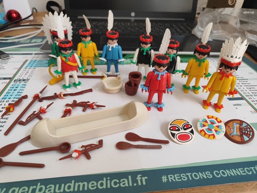 Lot indiens western playmobil - lot,