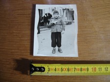 PHOTO argentique 1953 Enfant cadeau Avion miniature jouet PHOTOGRAPHIE