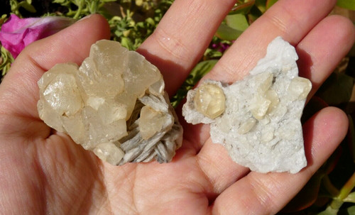 Lot cristaux calcite sur - calcite,