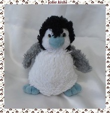 Doudou Peluche Pingouin Blanc