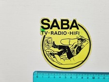 Autocollant Saba TV Radio Hifi
