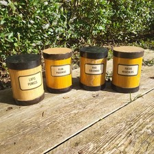 Lot de 4 boîtes d apothicaire