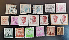 BELGIQUE LOT de 18 timbres