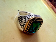 Bague oeil franc-maçon Illuminati de haut rang ancienne vintage métaphysique ...