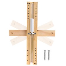 Sablier de sauna 15 minutes sablier blanc pour sauna - En bois de pin naturel...