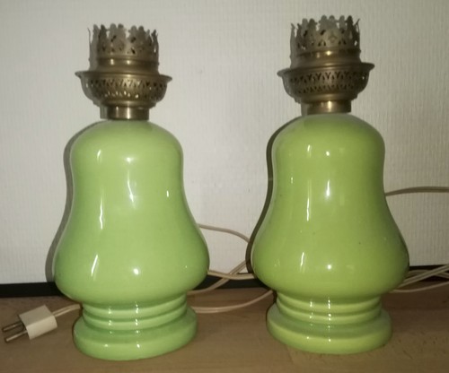 Paire lampes vertes - paire,