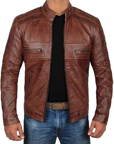 Veste cuir agneau - veste, en