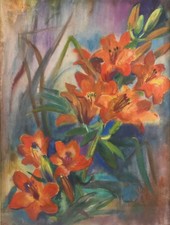 Fleurs, 1940 | Aquarelle de