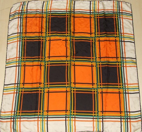 Foulard vintage soie 100 - foulard,