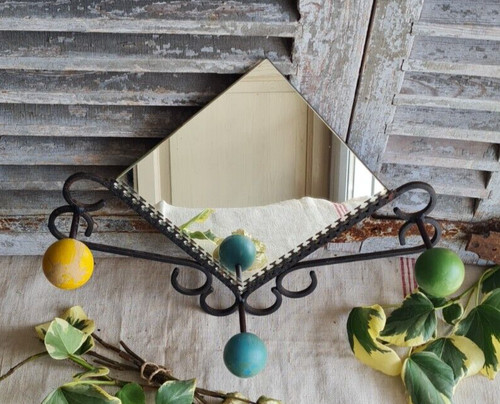 Ancien porte manteau fer forge - ancien,