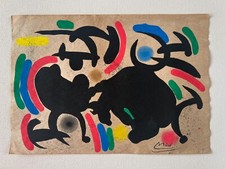 JOAN MIRO Dessin sur papier