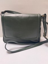 Petit sac besace cuir vert