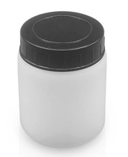 CYLINDRICAL PLASTIC/POLYETHYLENE JAR WITH CAP AND UNDER CAP VARIOUS SIZES
