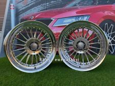 4 X R17 Pouces 4X100/5X100 Jantes Chrome Style Alpina: S'adapte Pour E21 E30