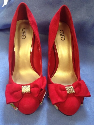 Cato size red high - size, heel