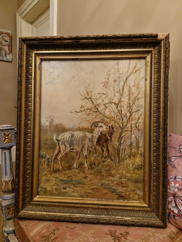 Charpin huile sur - sur, toile