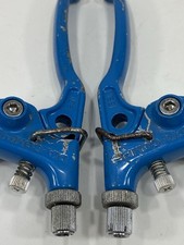 1985 Dia compe 183 Locking Brake Levers Blue Tech Vintage Old School BMX Haro OG