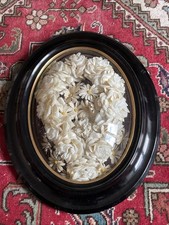 Couronne De Mariée Marguerites Napoléon 3 Cadre 45X37 Bel État Rare !