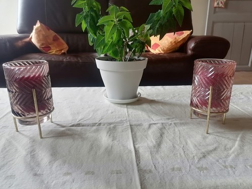 Lot photophores roses - de, 2