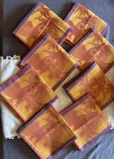 Primrose Bordier Chinese Market Saffron Le Jacquard Francais Napkins (8)