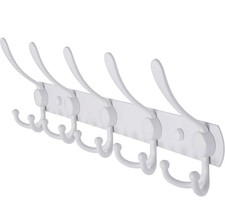 Porte-manteau mural Dseap - 5 crochets tri, résistant, acier inoxydable