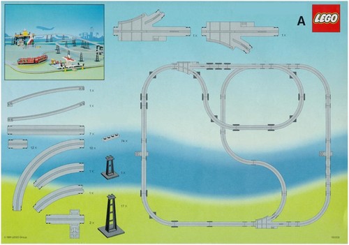 Lego train rails - 9v, chemin