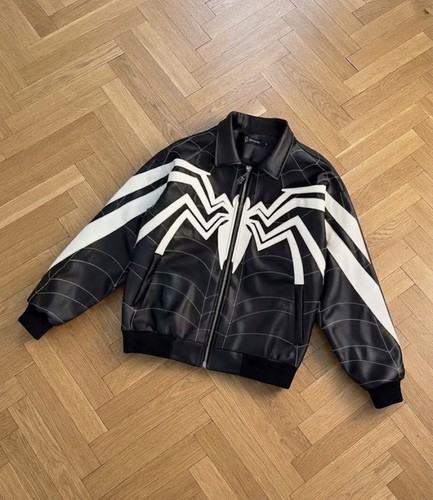 Veste bomber simili cuir - bomber, noir