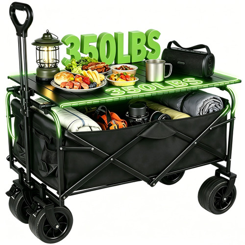 Chariot pliable camping plage