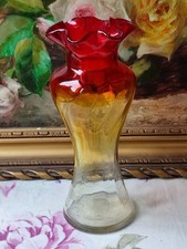 ANCIEN VASE EN VERRE TONS