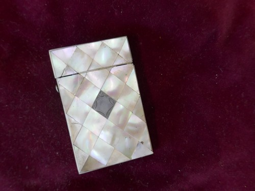 Etui cartes art deco nacre - à,