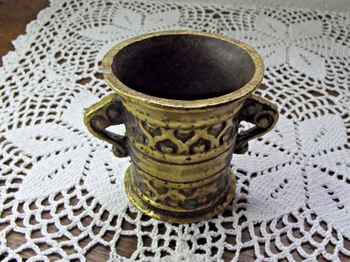 Mortier bronze ancien - bronze,