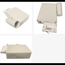 FLOS F2449009 Fort knox 2 trac Projecteur sur rail blanc pour ampoule 35W Gx8,5 