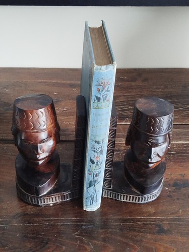 Serre livre bois ébène