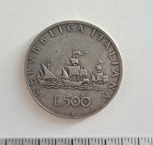 Moneta 500 lire caravelle - moneta,