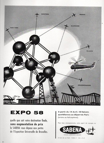 Publicite expo sabena - publicite, 58