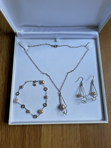 Parure bijoux argent massif
