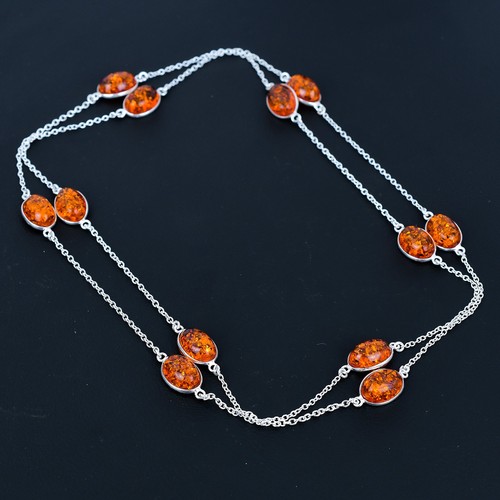 Collier bijou ovale jaune