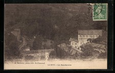 Old postcard La Rive, les Manufactures 1922 