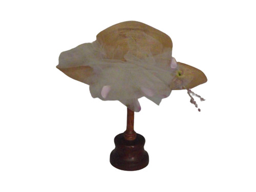 Chapeau cérémonie paille - cérémonie,