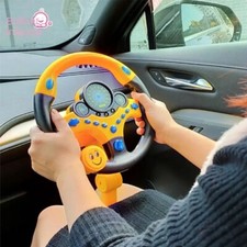 Volant Électronique Enfant Jouet Voiture Accessoire Poussette Assistant Vocal