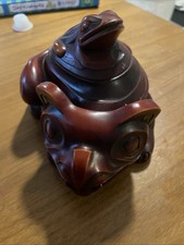 Resin Cast Inuit Bear & Frog Spirit Box By Tom McPhee Boma Art Made In Canada