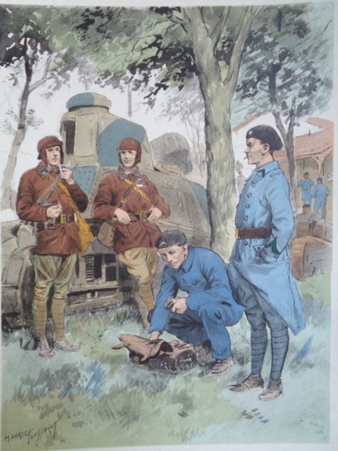 Gravure militaire maurice - militaire,