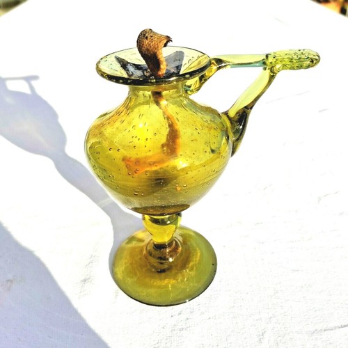 Lampe huile en verre - à,