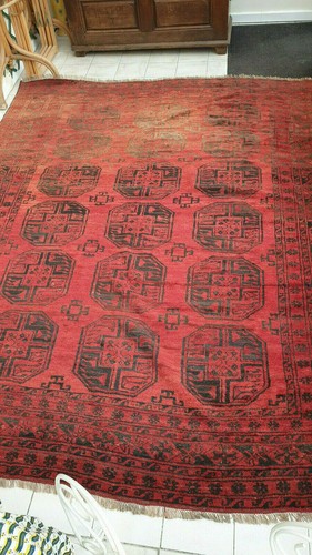 Tapis ancien fait main 45m - main, 2,45m
