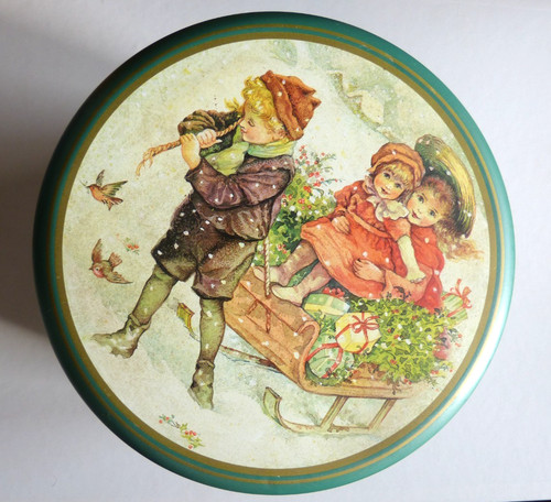 Boîte métal panettone motif - mÉtal,
