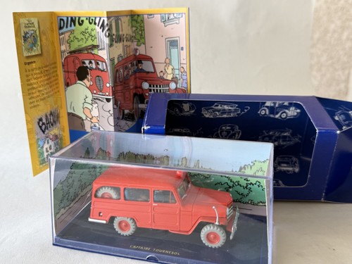 Voiture tintin jeep pompiers - voiture,